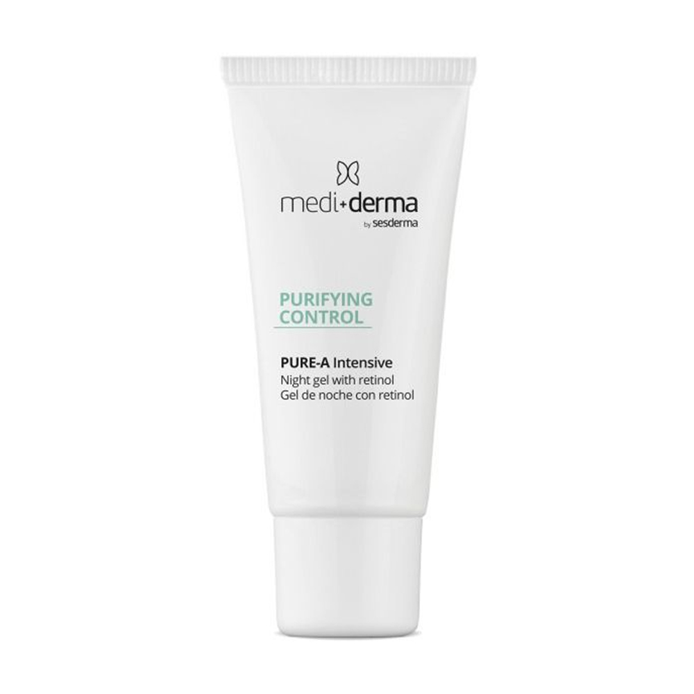 Нічний інтенсивний себорегулювальний гель для обличчя Mediderma Purifying Control Pure-A Intensive Night Gel, 30 мл